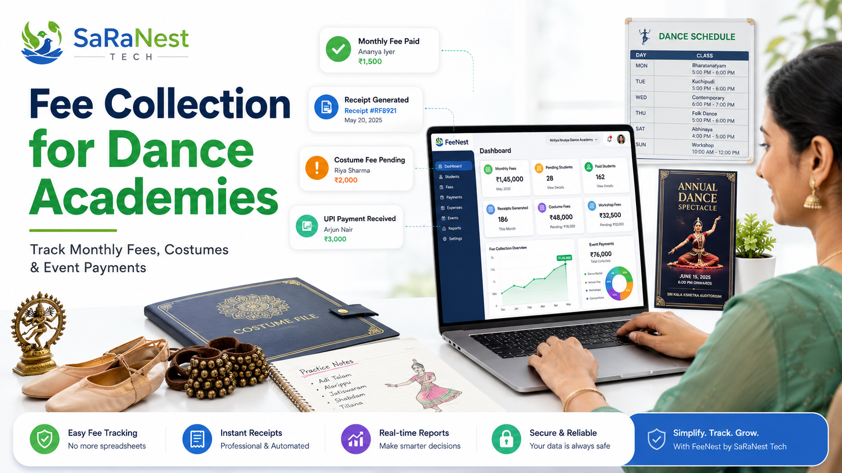 Fee Collection Software for Dance Academies